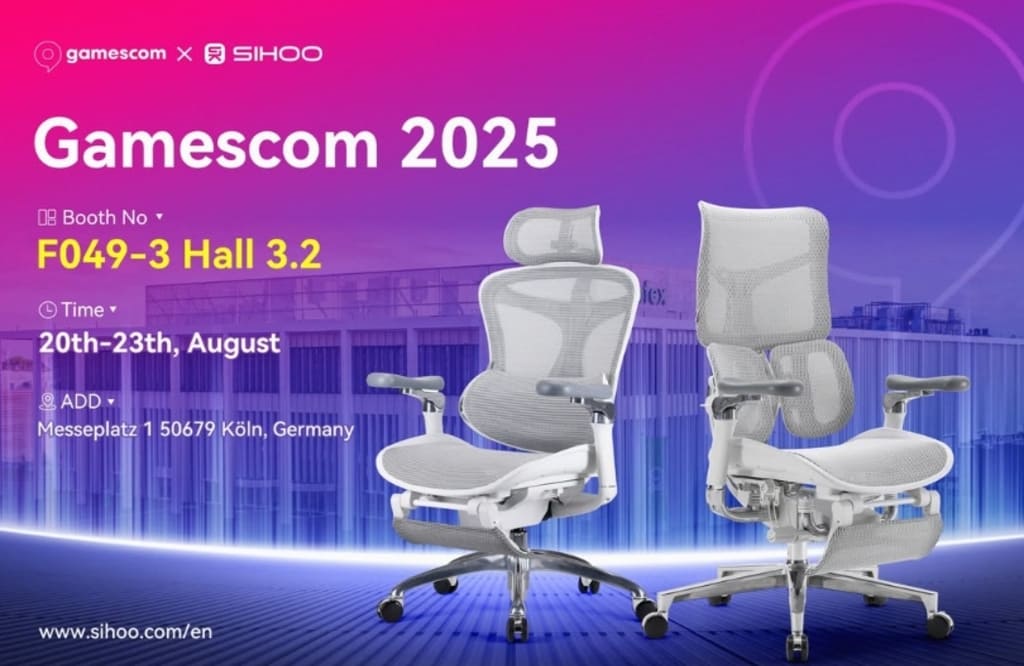 SIHOO bringt die Zukunft des Sitzens zur Gamescom 2025