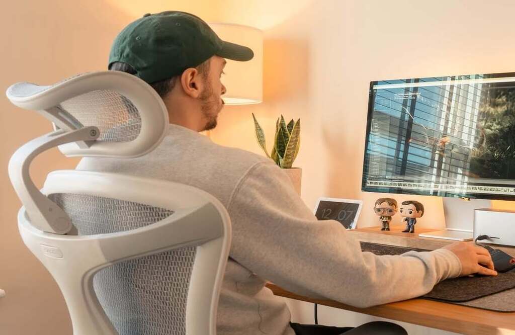 Bürostuhl mit 3D-Sitzfläche