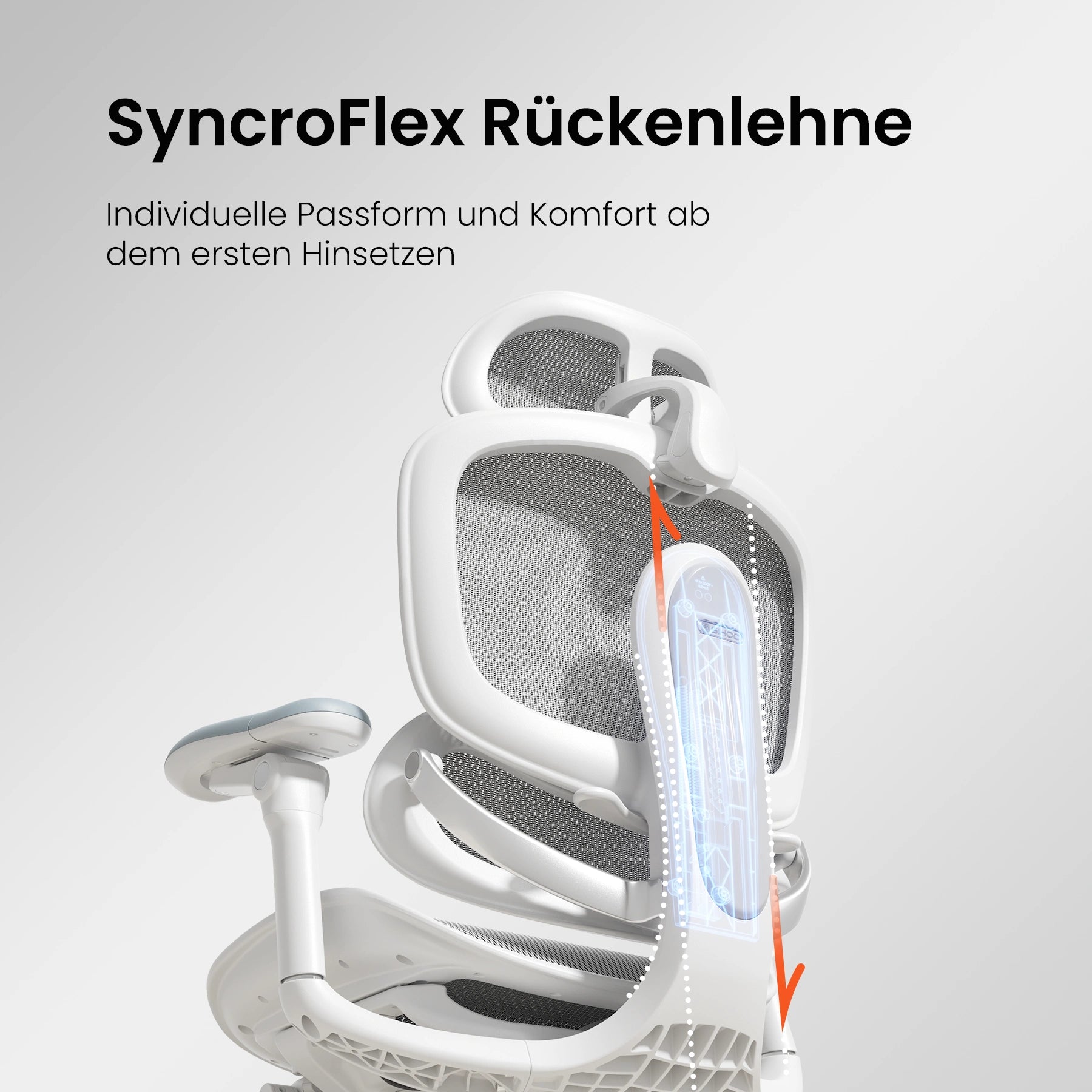 Doro C300 Pro V2 Ergonomischer Stuhl mit Ganzkörper-Anpassung