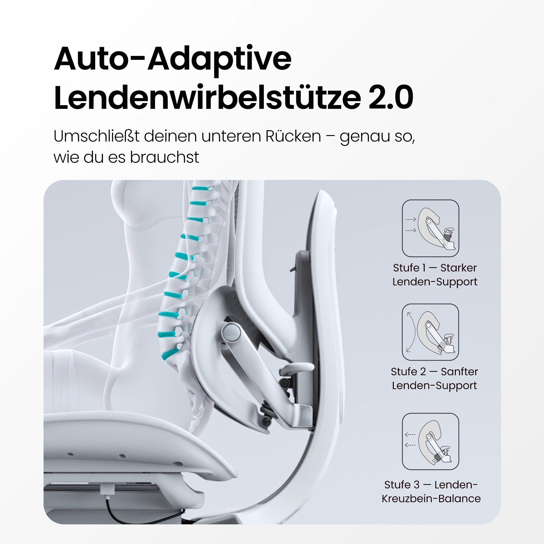 Doro C300 Pro V2 Ergonomischer Stuhl mit Ganzkörper-Anpassung