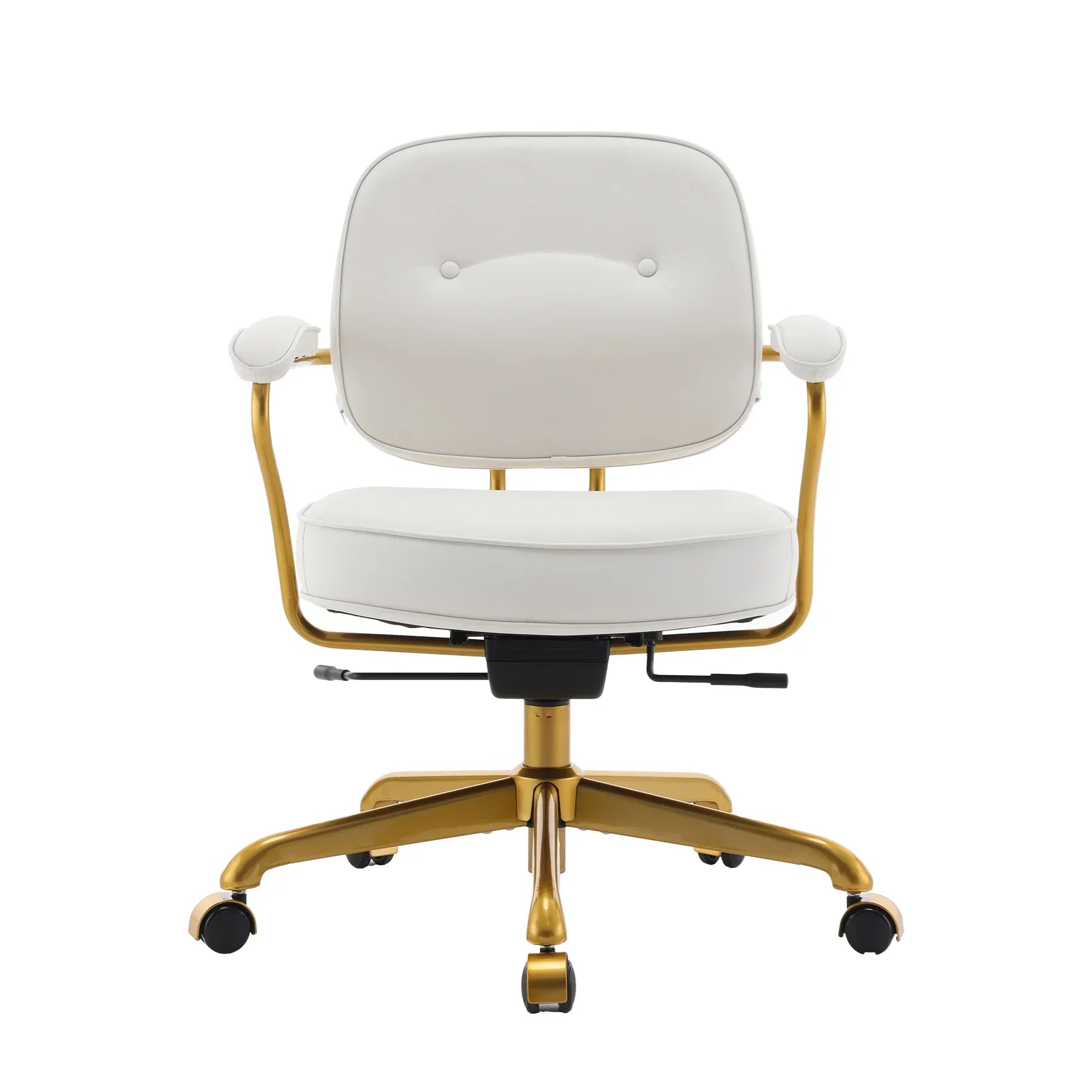 L3 Weißer Bürostuhl Leder